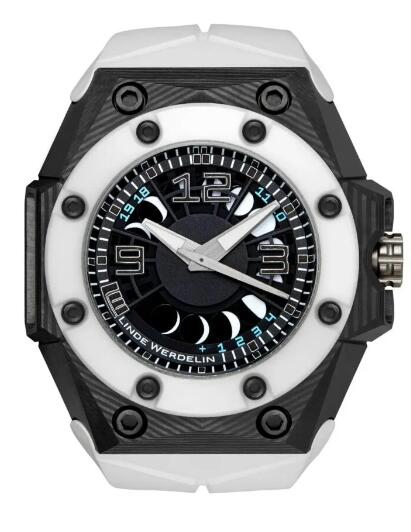 Linde Werdelin Oktopus Moon 3DTP White Black Replica Watch